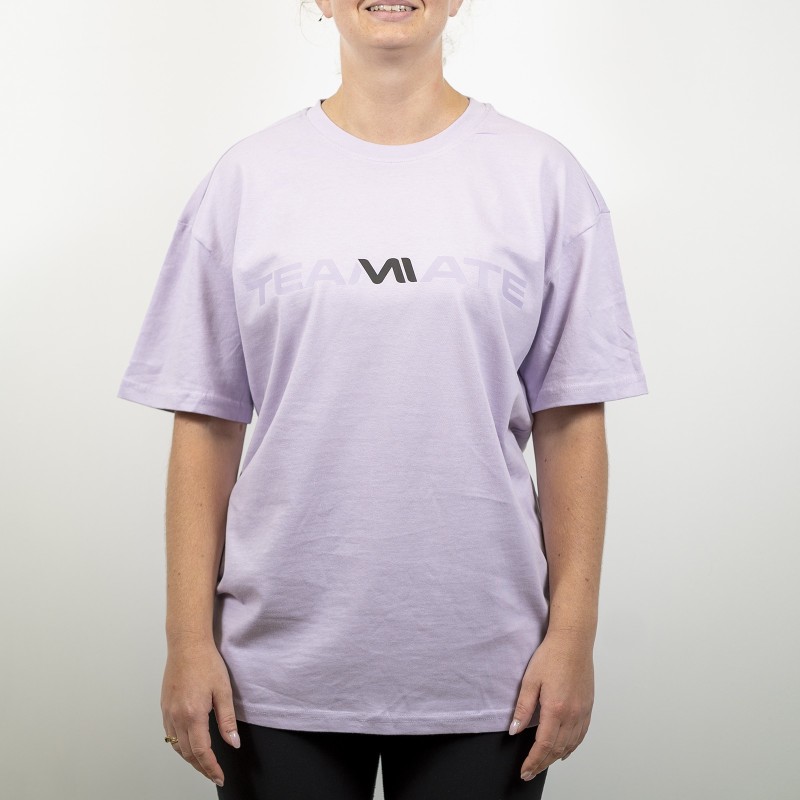 T-shirt Oversize Solide Unisex Lilas