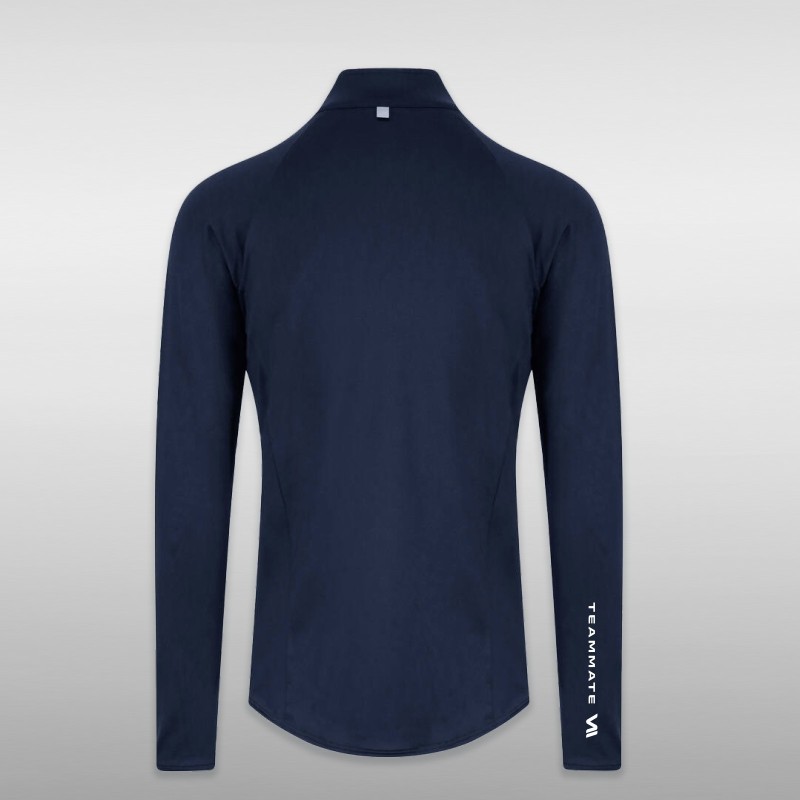 Haut Manche longue Zippé Technic Dark Navy Homme