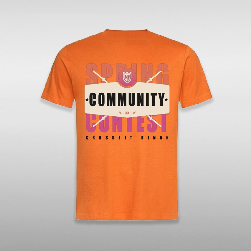 T-shirt Orange Unisex Spring Contest Community Dinan