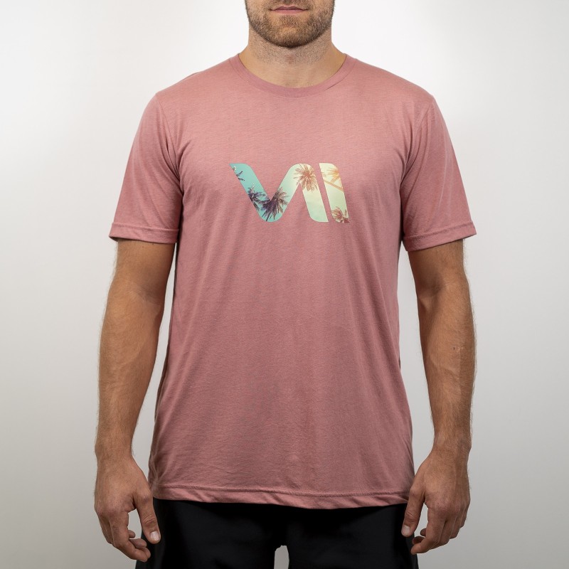 T-shirt Palm Beach Homme Mauve