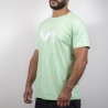 T-shirt Basique Blanc Unisex Vert Menthe