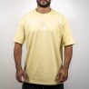 T-shirt Oversize Solide Unisex Jaune Pastel