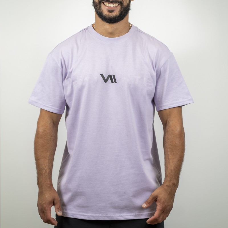 T-shirt Oversize Solide Unisex Lilas